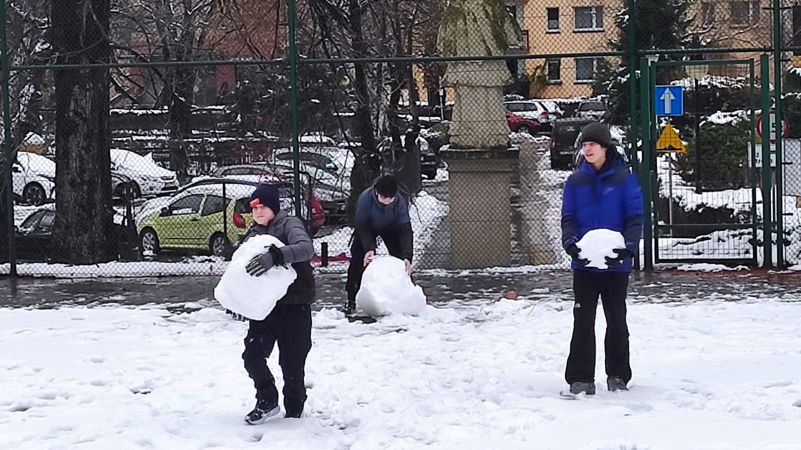 Klasa siódma na śniegu